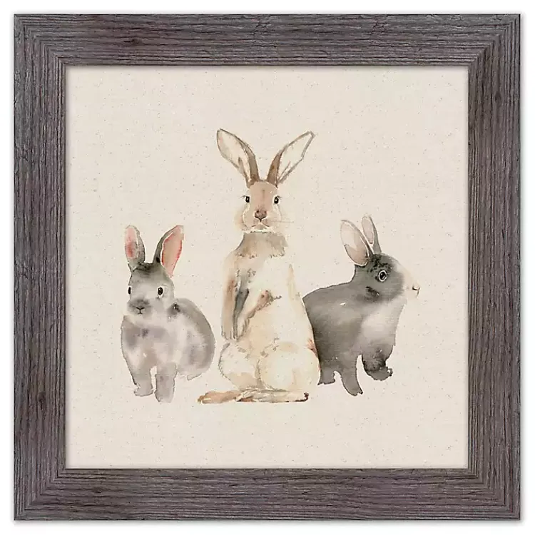 Easter Decorations>Kirklands Home Easter Bunny Trio Framed Art Print