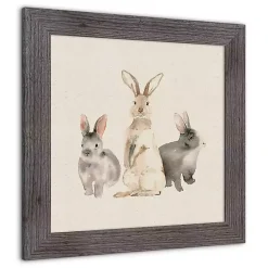 Easter Decorations>Kirklands Home Easter Bunny Trio Framed Art Print