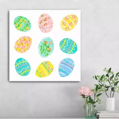 Easter Decorations>Kirklands Home Easter Eggs Canvas Art Print