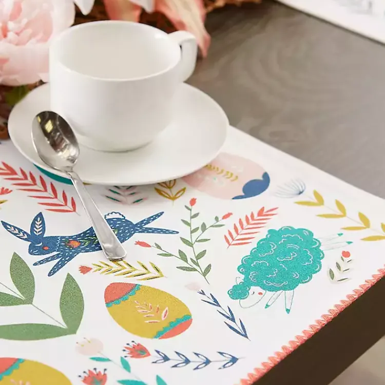 Easter Decorations>Kirklands Home Easter Folk Garden Placemats, Set of 6