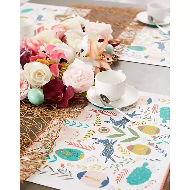 Easter Decorations>Kirklands Home Easter Folk Garden Placemats, Set of 6
