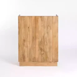 Kirklands Home Easton Mango Wood Bar Cabinet Tan Best