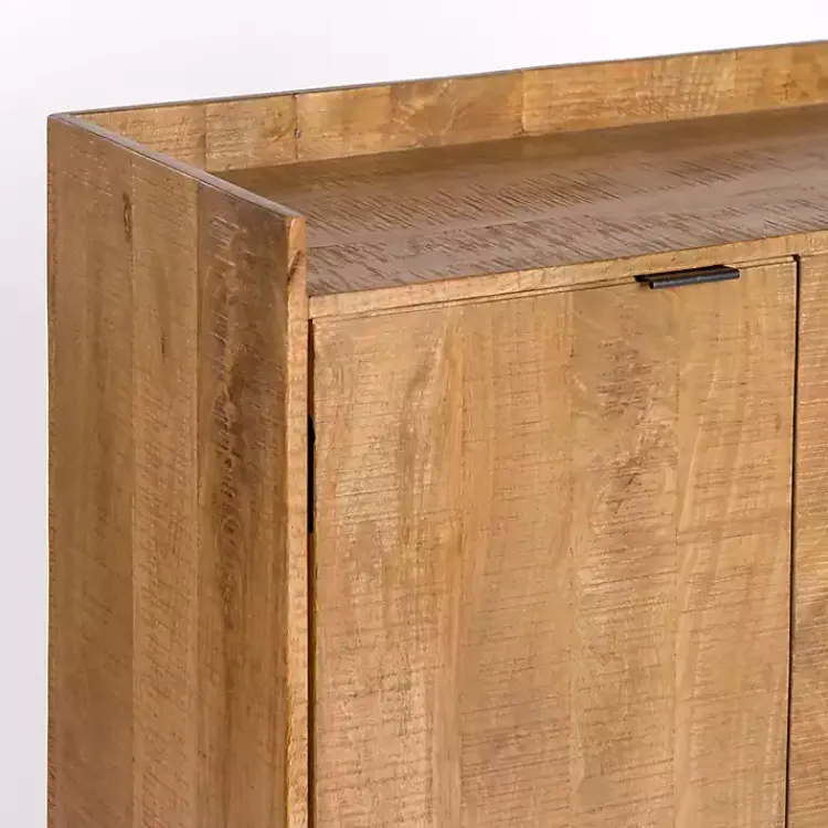 Kirklands Home Easton Mango Wood Bar Cabinet Tan Best
