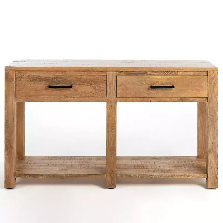 Kirklands Home Easton Mango Wood Console Table Brown Discount