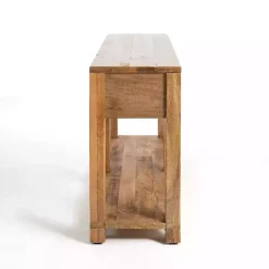Kirklands Home Easton Mango Wood Console Table Brown Discount