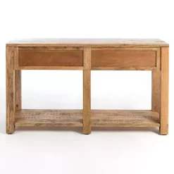 Kirklands Home Easton Mango Wood Console Table Brown Discount