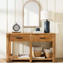 Kirklands Home Easton Mango Wood Console Table Brown Discount