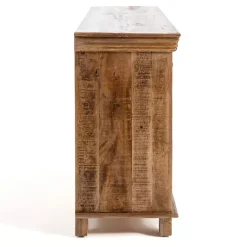 Kirklands Home Easton Mango Wood 4-Door Cabinet Discount