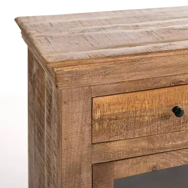 Kirklands Home Easton Mango Wood 4-Door Cabinet Discount