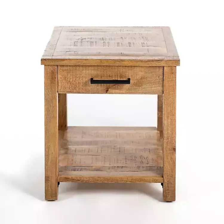 Kirklands Home Easton Mango Wood Side Table Brown Online