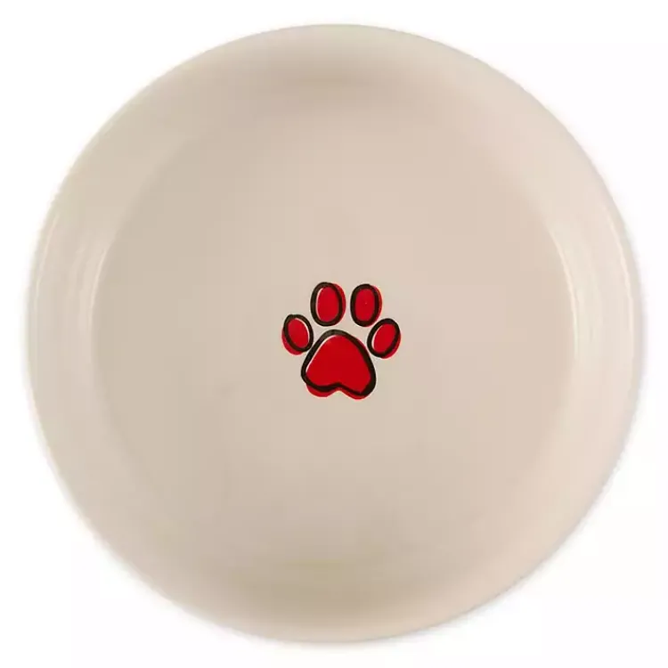 Kirklands Home Eat & Drink Large Striped Pet Bowls, Set of 2 Multi New