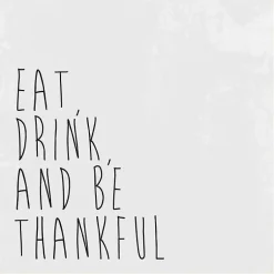 Fall>Kirklands Home Eat Drink Be Thankful Framed Canvas Art Print
