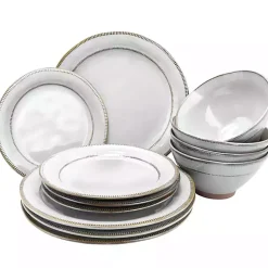 Kirklands Home Eggshell Glazed Round 12-pc. Dinnerware Set Online