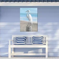 Kirklands Home Egret Portrait Outdoor Canvas Art Print New