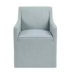 Kirklands Home Elaine Upholstered Skirted Dining Chair Blue Sale