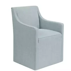 Kirklands Home Elaine Upholstered Skirted Dining Chair Blue Sale