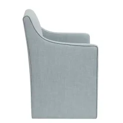 Kirklands Home Elaine Upholstered Skirted Dining Chair Blue Sale