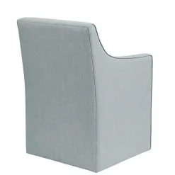 Kirklands Home Elaine Upholstered Skirted Dining Chair Blue Sale