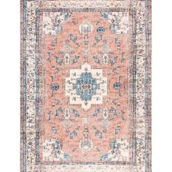 Kirklands Home Eleanor Medallion Washable Area Rug, 4x6 Hot