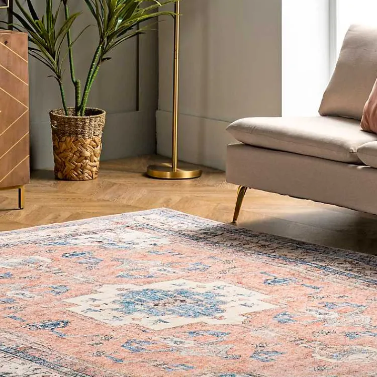 Kirklands Home Eleanor Medallion Washable Area Rug, 4x6 Hot