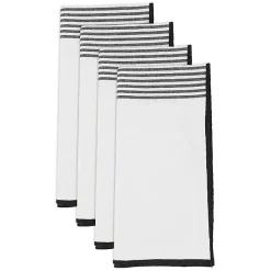 Kirklands Home Elegant Stripe Napkins, Set of 4 Clearance