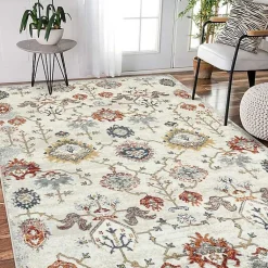 Kirklands Home Elina Beige Area Rug, 7x9 Tan Best