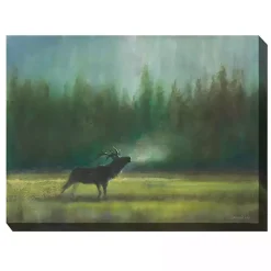 Kirklands Home Elk in the Wild Outdoor Canvas Art Print Outlet