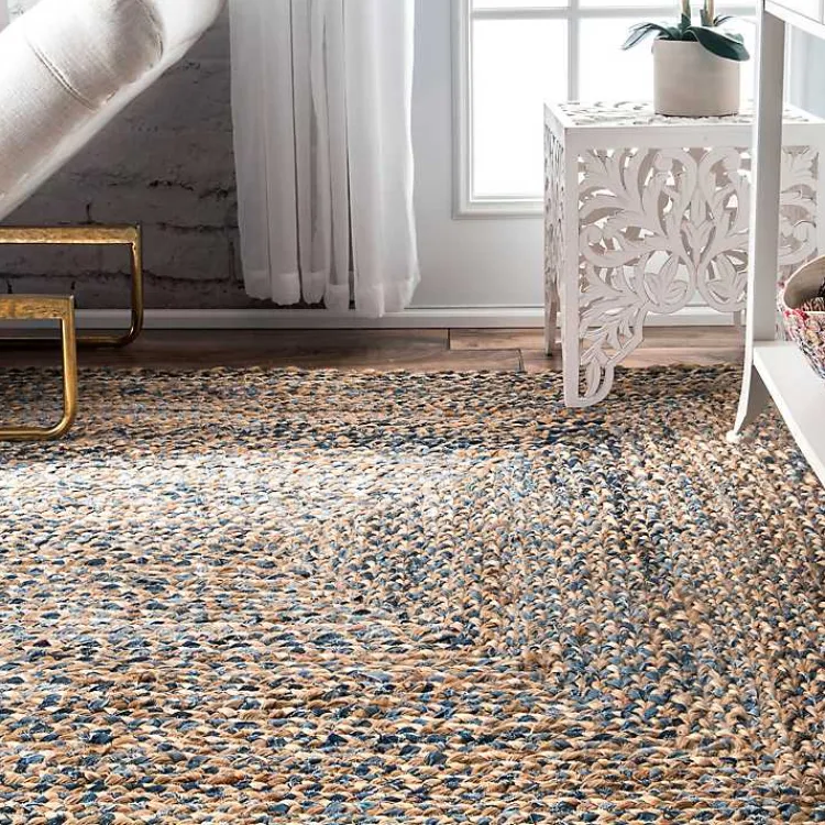 Kirklands Home Ella Hand Braided Jute Rug, 5x8 Tan Discount