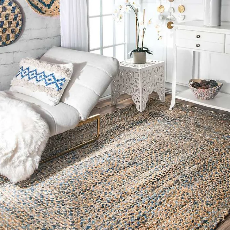 Kirklands Home Ella Hand Braided Jute Rug, 7x9 Tan Hot