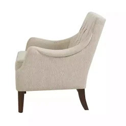 Kirklands Home Elle Tufted Beige Accent Chair Tan Clearance