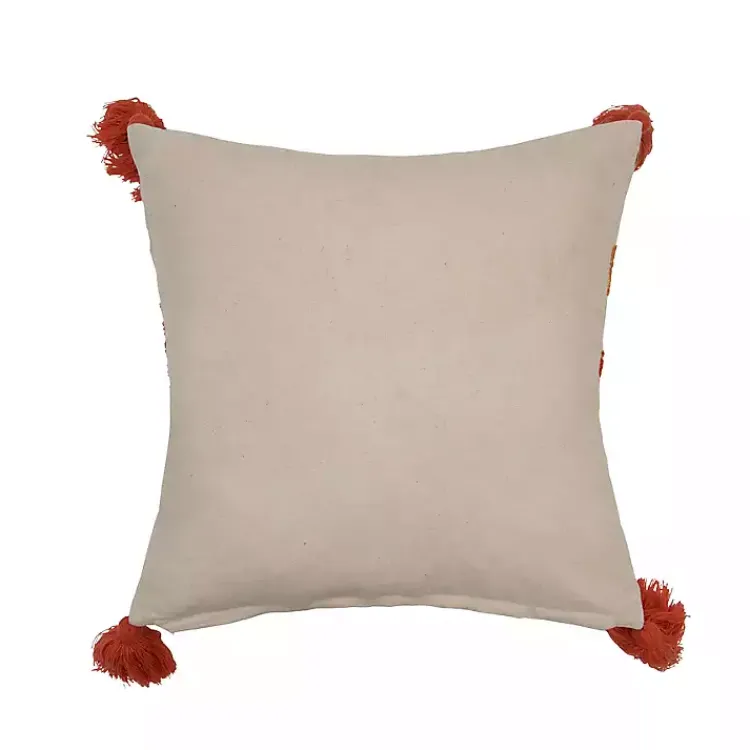 Fall>Kirklands Home Embroidered Autumn Leaves Pillow