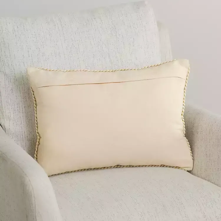 Pillows>Kirklands Home Embroidered Floral Delaney Lumbar Pillow
