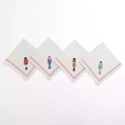 Kirklands Home Embroidered Nutcracker Napkins, Set of 4 Discount