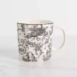 Kirklands Home Emery Black Toile Mug Hot