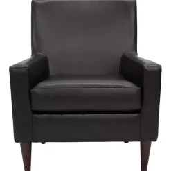Kirklands Home Emma Faux Leather Accent Chair Black Online