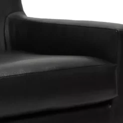 Kirklands Home Emma Faux Leather Accent Chair Black Online