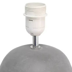 Kirklands Home Emma Concrete Table Lamp with Shade Gray Sale