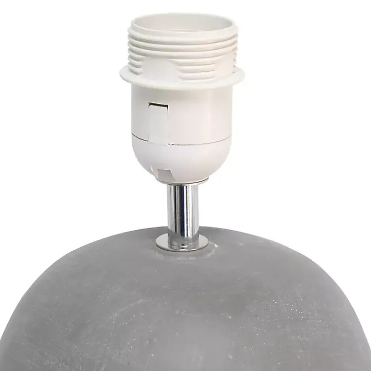 Kirklands Home Emma Concrete Table Lamp with Shade Gray Sale