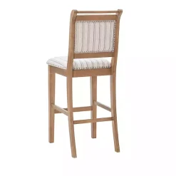 Kirklands Home Emma Bar Stool with Nailhead Trim Gray Online