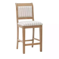 Kirklands Home Emma Gray Counter Stool with Nailhead Trim Outlet