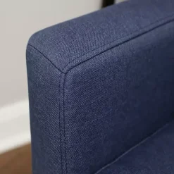 Kirklands Home Emma Navy Upholstered Accent Chair Blue Sale