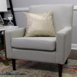 Kirklands Home Emma Oatmeal Upholstered Accent Chair Ivory Outlet
