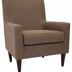 Kirklands Home Emma Pecan Upholstered Accent Chair Brown Online