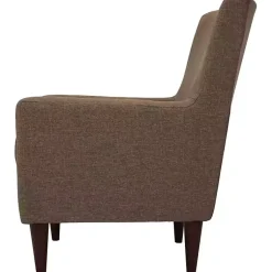 Kirklands Home Emma Pecan Upholstered Accent Chair Brown Online