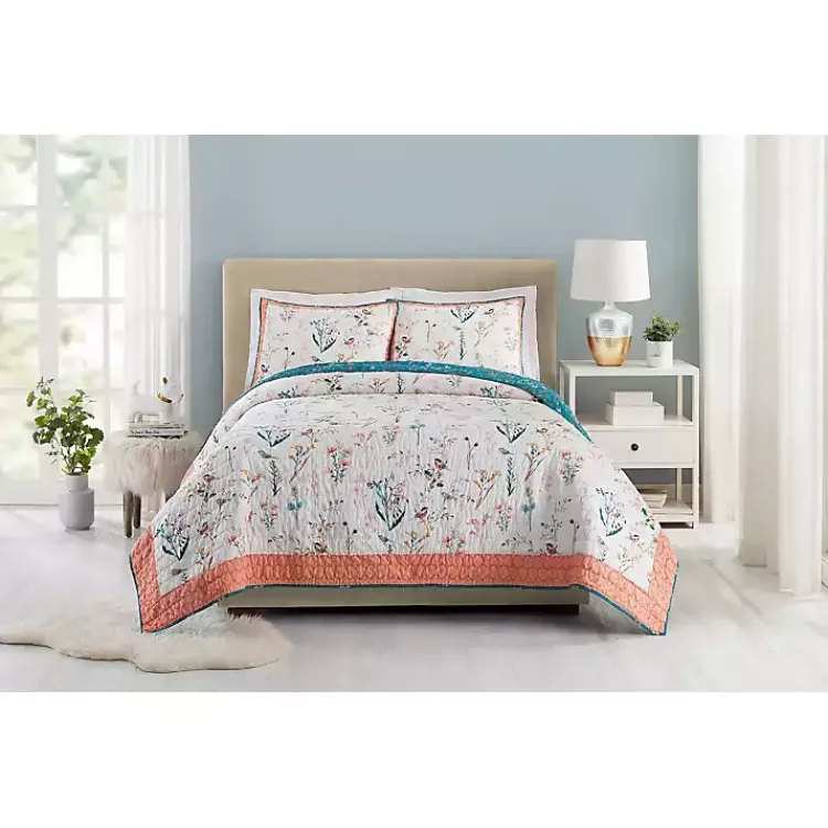 Kirklands Home English Garden King 3-pc. Quilt Set Discount