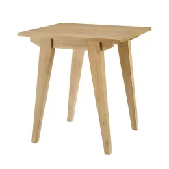 Kirklands Home English Oak Wood Minimalist Accent Table Tan Online