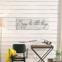 Kirklands Home Enjoy the Little Things Canvas Art Print, 48x16 Best