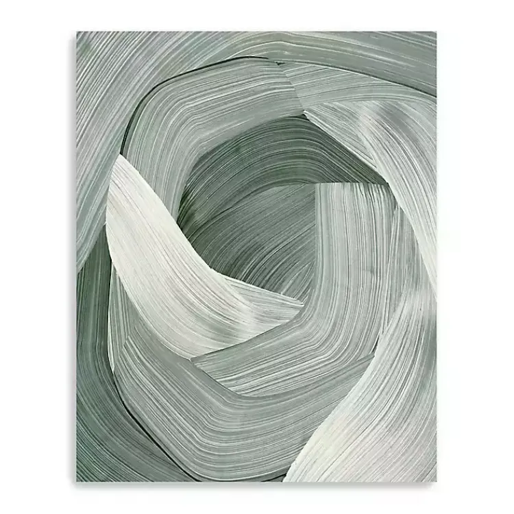 Kirklands Home Enriched Emerald Canvas Art Print, 24x30 in. Green Outlet