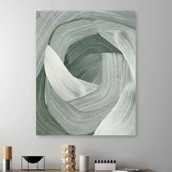 Kirklands Home Enriched Emerald Canvas Art Print, 24x30 in. Green Outlet