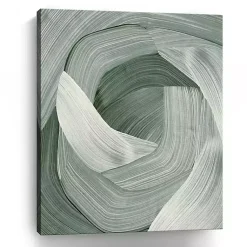 Kirklands Home Enriched Emerald Canvas Art Print, 24x30 in. Green Outlet